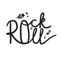 letras de rock and roll vetor