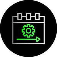 arrancada dual gradiente círculo ícone vetor