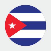 Emirados Árabes Unidos-cuba nacional bandeira vetor ícone Projeto. Cuba círculo bandeira. volta do Cuba bandeira.