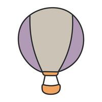 uma na moda Projeto ícone do quente ar balão vetor