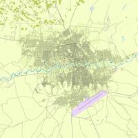 cidade mapa do hargeisa, Somália vetor