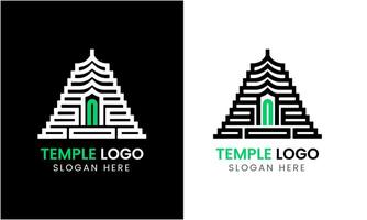 ai gerado têmpora logotipo ícone símbolo Igreja torre religião construção logotipo Projeto minimalista moderno modelo vetor