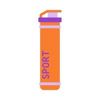 Esportes garrafa hidro frasco água. esporte água garrafa vetor ilustração colorido.