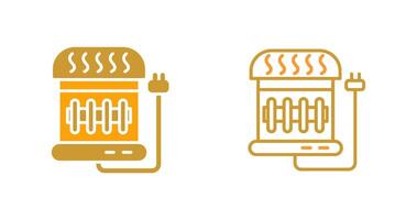 ícone de vetor de aquecedor elétrico