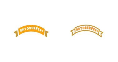 ícone de vetor de banner da oktoberfest