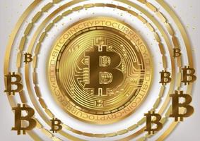 vetor de arte de fundo de bitcoin moeda criptomoeda