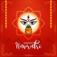 feliz navratri indiano festival celebração decorativo fundo vetor