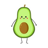 kiwi fruta fofa personagem vetor ilustração isolado em branco fundo. ótimo para imprimir, livro, aplicativo, rede ou embalagem para crianças.