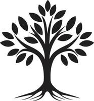 verde legado dinâmico Preto logotipo para árvore plantação iniciativas mandril afeição lustroso vetor ícone significando árvore plantação