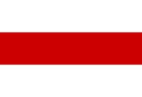 bandeira da nação da Bielorrússia, ilustração vetorial isolada. bandeira variante branca e vermelha da república dos povos da Bielorrússia. símbolo histórico do estado da bielorrússia. vetor