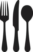 bistro lâmina crachá vetor logotipo para sofisticado culinária Projeto bem jantar marca garfo e faca vetor ícone para culinária classe