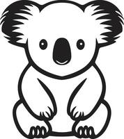 peludo folhagem crista vetor Projeto para de Meio Ambiente consciência australiano arbóreo emblema coala vetor logotipo para natureza harmonia