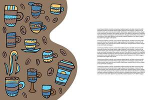 Mais café por favor rotulação. vetor ilustração.