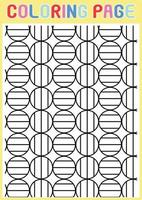 páginas para colorir adultos geométricos relaxantes padrão abstrato vetor