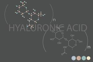 hialurônico ácido molecular esquelético químico Fórmula vetor