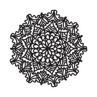 mandala. Preto e branco decorativo elemento. cenário para coloração. vetor ilustração.