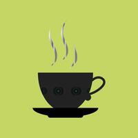 copo do café ilustração. simples ícone logotipo. vetor