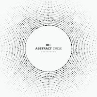 projeto de padrão de pontos de círculos abstratos de cobertura de tecnologia de estilo geométrico redondo. estilo de traçado com foco aleatório de fundo mínimo. ilustração vetorial vetor