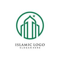 mesquita ícone ilustração Projeto modelo vetor