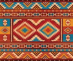 nativo americano indiano enfeite padronizar geométrico étnico têxtil textura tribal asteca padronizar navajo mexicano tecido desatado decoração moda vetor