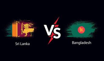 sri lanka vs Bangladesh bandeira Projeto vetor