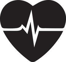 batimento cardiaco linha coração ícone vetor