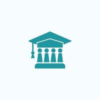 Educação Academia logotipo ícone Projeto vetor