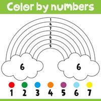 matemática educacional crianças jogo. estude contando, números, Adição. vetor