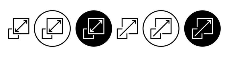 escalabilidade ícone símbolo simples Projeto vetor