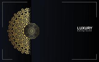 Fundo de mandala ornamental de luxo com árabe islâmico vetor