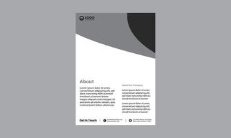 brochura folheto modelo de layout de design vetor