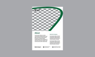 brochura folheto modelo de layout de design vetor