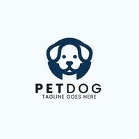 design de logotipo de cuidados com animais de estimação vetor