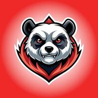 Bravo panda logotipo Projeto vetor