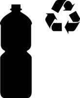 plástico reciclando público instalação iso símbolo vetor