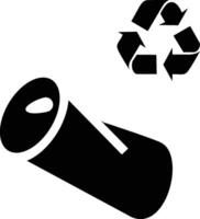 latas reciclando público instalação iso símbolo vetor