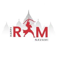 feliz ram navami festival da índia postagem de mídia social vetor