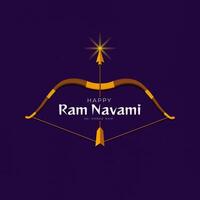 feliz ram navami festival da índia postagem de mídia social vetor