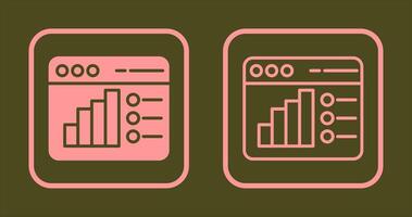 ícone de análise da web vetor