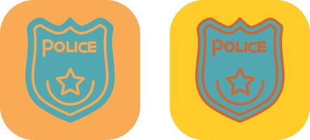 ícone de distintivo da polícia vetor