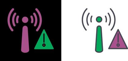 ícone de radiação não ionizante vetor