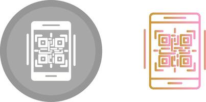 ícone de código qr vetor