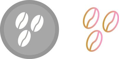ícone de grãos de café vetor