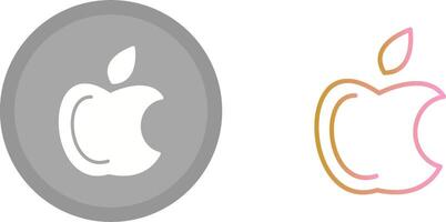 ícone do logotipo da apple vetor