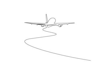 passageiro avião transporte veículo objeto período de férias viagem linha arte Projeto vetor