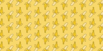 fundo padrão de banana vetor