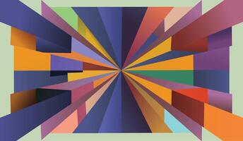 multicolorido triângulos e grande quadrados arte fundo papel de parede Projeto vetor