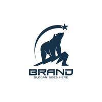 polar Urso logotipo, adequado para qualquer o negócio relacionado para polar Urso vetor