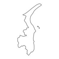 Frederikshavn município mapa, administrativo divisão do Dinamarca. ilustração. vetor