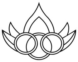 Preto asa logotipo símbolo ilustração vetor
